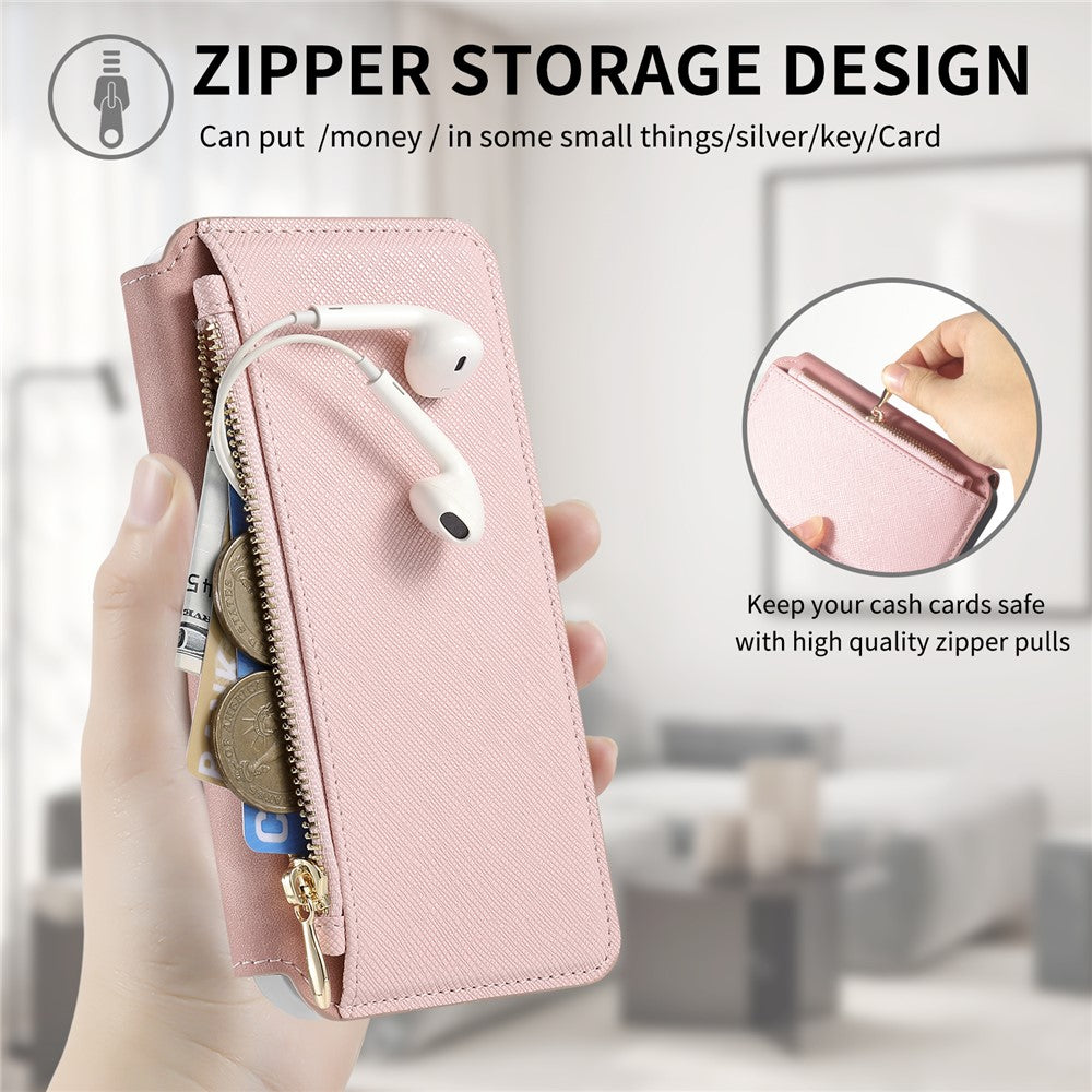 For OnePlus 15 5G Magnetic Case Detachable 2 in 1 Flip Wallet Leather Phone Cover with Suction Cup