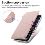 For OnePlus 15 5G Magnetic Case Detachable 2 in 1 Flip Wallet Leather Phone Cover with Suction Cup