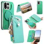 For OnePlus 15 5G Magnetic Case Detachable 2 in 1 Flip Wallet Leather Phone Cover with Suction Cup