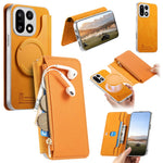 For OnePlus 15 5G Magnetic Case Detachable 2 in 1 Flip Wallet Leather Phone Cover with Suction Cup