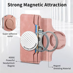 For Samsung Galaxy S25 Edge Magnetic Case Detachable 2 in 1 Flip Wallet Leather Phone Cover with Suction Cup