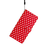 For Samsung Galaxy S26+ Case Heart Pattern PU Leather Flip Wallet Stand Phone Cover with Wrist Strap