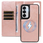 For Samsung Galaxy S24 / Galaxy S25 Magnetic Case Detachable 2 in 1 Leather Wallet Phone Cover