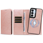 For Samsung Galaxy S24 / Galaxy S25 Magnetic Case Detachable 2 in 1 Leather Wallet Phone Cover