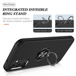 Samsung Galaxy A14 5G / A14 4G Roterande Ring Stödskal Hårt PC + Mjukt TPU Dubbelskiktat Skyddande mobilskal