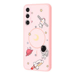 For Samsung Galaxy A16 4G / A16 5G Magnetic Case Cartoon Astronaut Design TPU Anti-Slip Impact Resistant Phone Cover