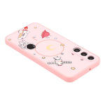 For Samsung Galaxy A16 4G / A16 5G Magnetic Case Cartoon Astronaut Design TPU Anti-Slip Impact Resistant Phone Cover
