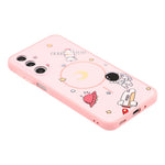 Til Samsung Galaxy A37 5G Magnetisk Cover Tegneserie Astronaut Design TPU Skridsikkert Stødfast Telefoncover