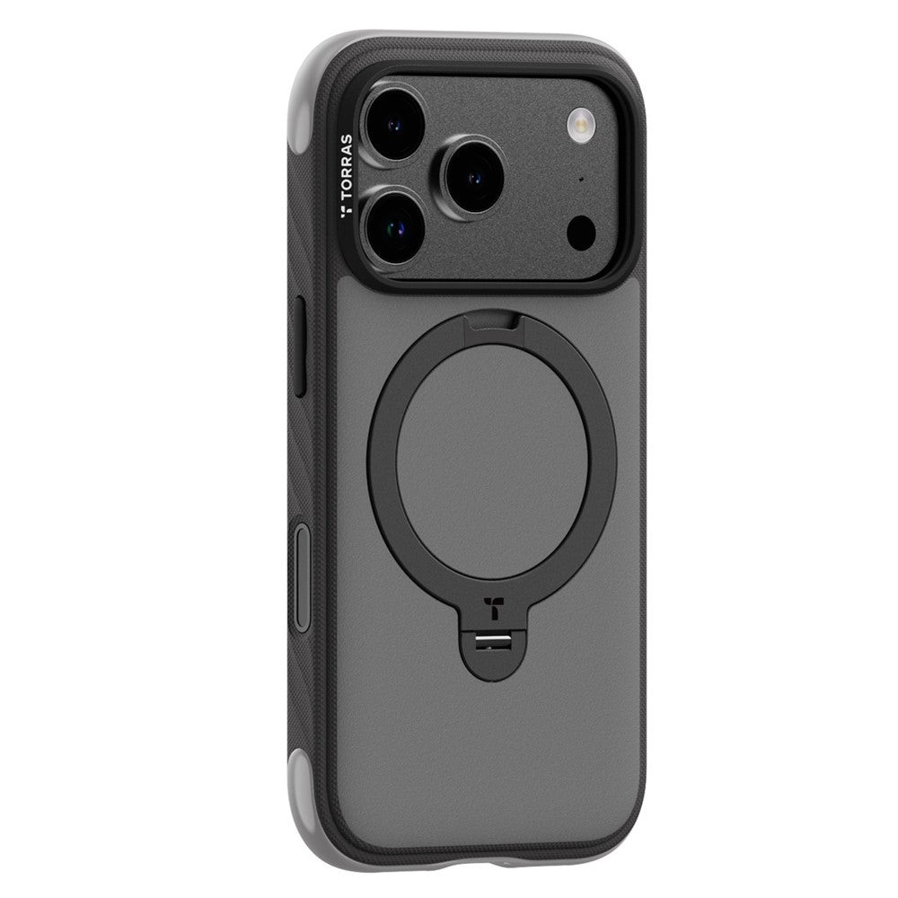 TORRAS Ostand Q3 Rugged Series for iPhone 18 Pro / 17 Pro Magnetic Case Rotating Kickstand TPU + PC Phone Cover