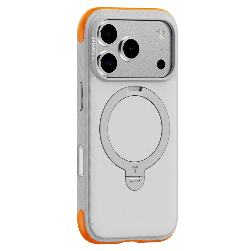 TORRAS Ostand Q3 Rugged Series for iPhone 18 Pro / 17 Pro Magnetic Case Rotating Kickstand TPU + PC Phone Cover
