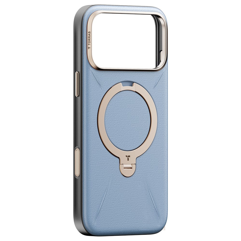 TORRAS Ostand Q3 VegSkin Series til iPhone 18 Pro / 17 Pro cover, kompatibel med MagSafe og støtteben