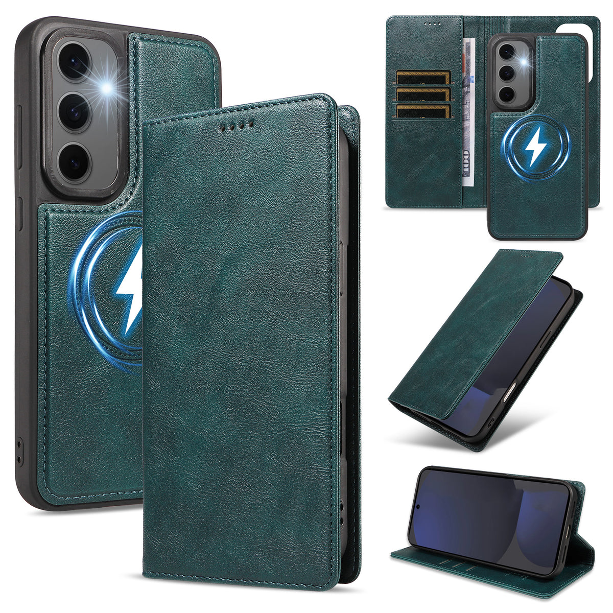 For Samsung Galaxy S24 FE Magnetic Case Detachable 2 in 1 Leather Wallet Phone Cover