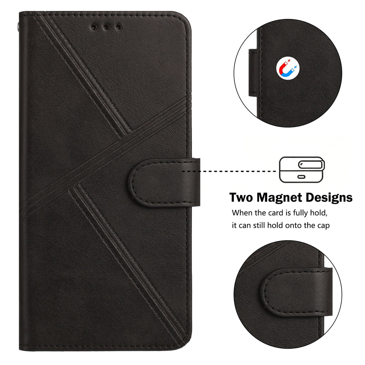 For iPhone 16 Case Diamond Stitch PU Leather Wallet Flip Phone Cover with Wrist Strap
