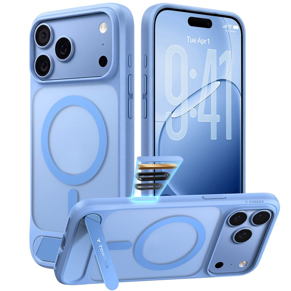 TORRAS Ostand L1 Series for iPhone 18 Pro / 17 Pro Magnetic Case Kickstand TPU + PC Phone Cover