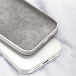 Rubberized Mobile Phone TPU Case for Samsung Galaxy S23, Microfiber Lining Design Straight Edge Protective Cover