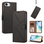 For iPhone 17e / iPhone 16e Case Diamond Stitch PU Leather Wallet Flip Phone Cover with Wrist Strap