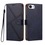 For iPhone 17e / iPhone 16e Case Diamond Stitch PU Leather Wallet Flip Phone Cover with Wrist Strap