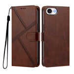 For iPhone 17e / iPhone 16e Case Diamond Stitch PU Leather Wallet Flip Phone Cover with Wrist Strap