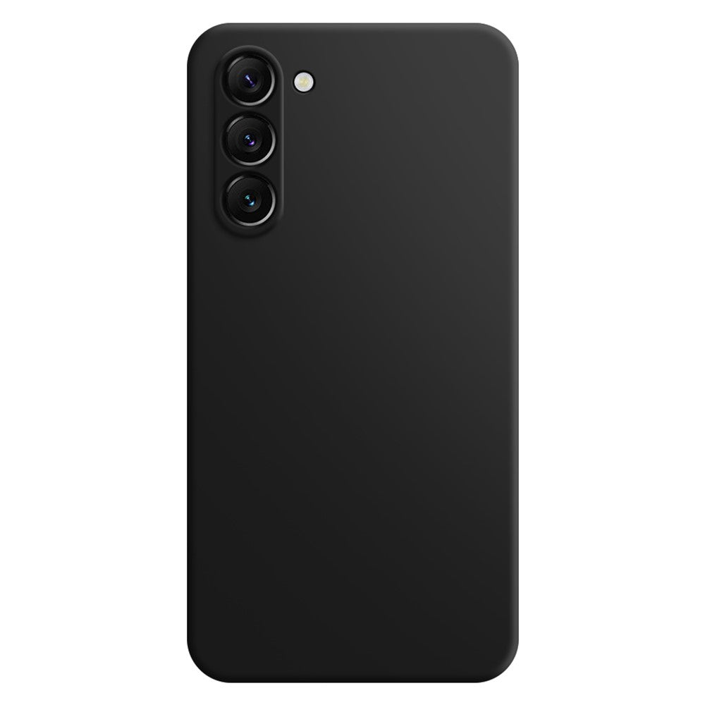 for Samsung Galaxy S23+ Anti-Fall Rubberized Mobile Phone TPU Case, Microfiber Lining Design Straight Edge Protective Cover