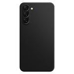 for Samsung Galaxy S23+ Anti-Fall Rubberized Mobile Phone TPU Case, Microfiber Lining Design Straight Edge Protective Cover
