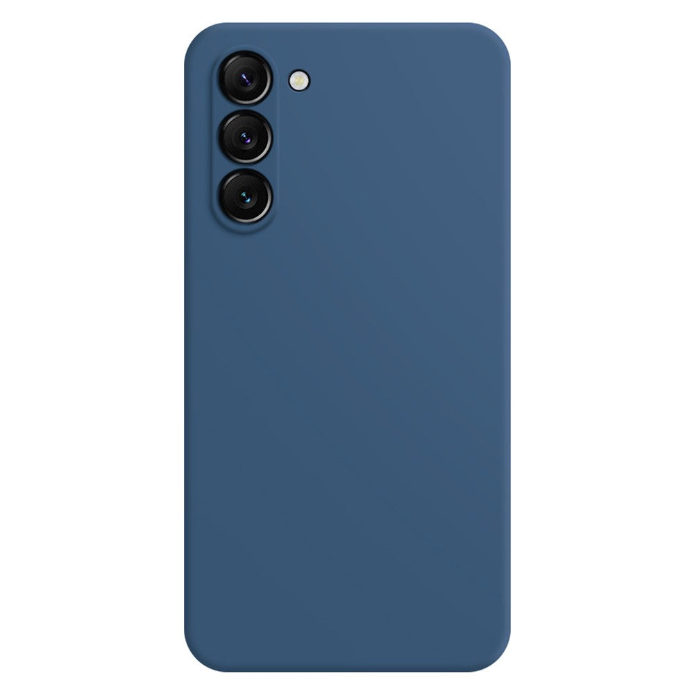 for Samsung Galaxy S23+ Anti-Fall Rubberized Mobile Phone TPU Case, Microfiber Lining Design Straight Edge Protective Cover