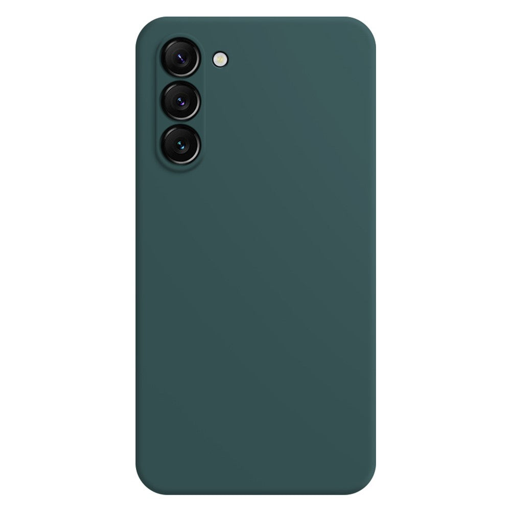 for Samsung Galaxy S23+ Anti-Fall Rubberized Mobile Phone TPU Case, Microfiber Lining Design Straight Edge Protective Cover