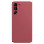 for Samsung Galaxy S23+ Anti-Fall Rubberized Mobile Phone TPU Case, Microfiber Lining Design Straight Edge Protective Cover