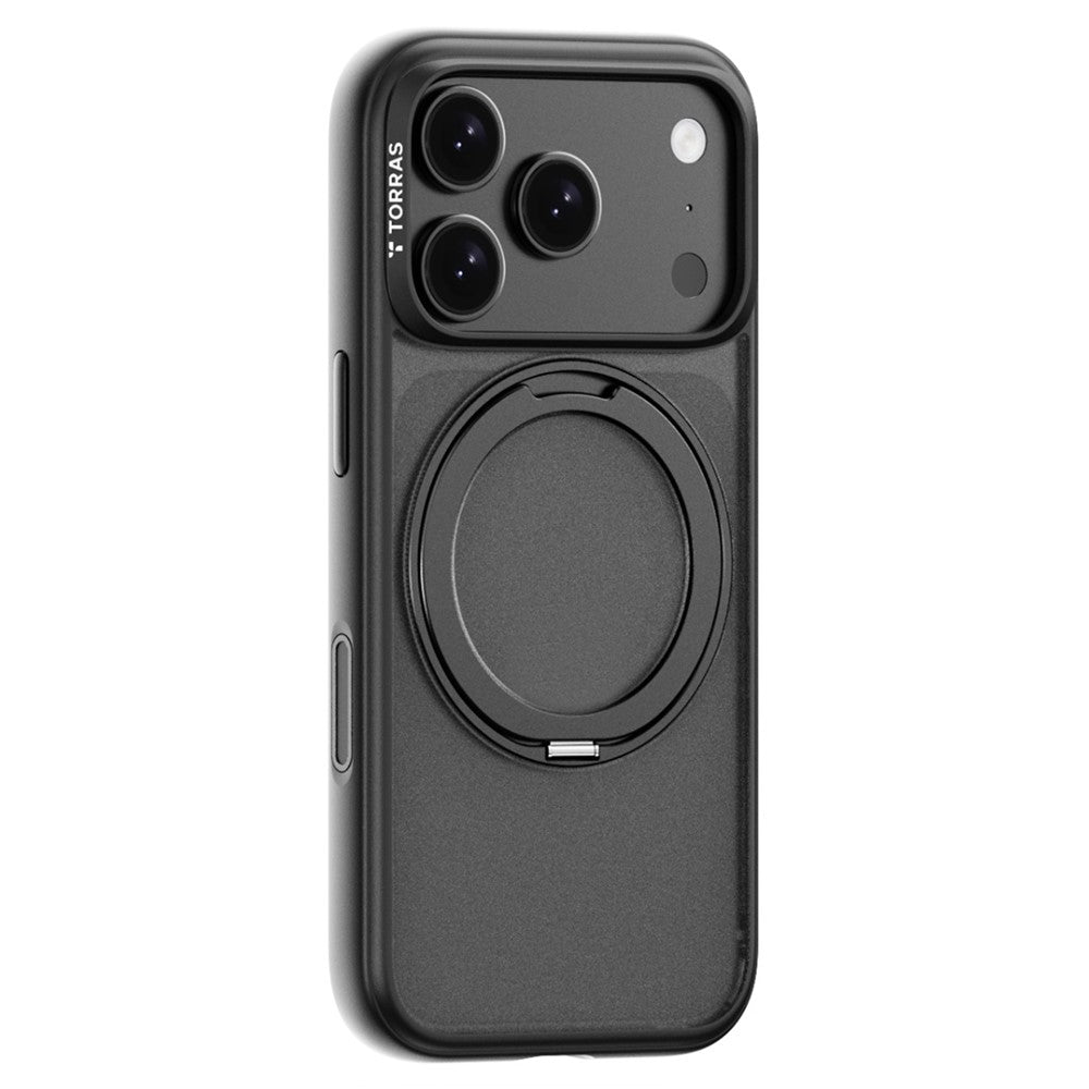 TORRAS Ostand O1 Guardian Series For iPhone 18 Pro / 17 Pro Magnetic Case Rotating Kickstand TPU + PC Phone Cover