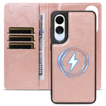 For Samsung Galaxy S25 Edge Magnetic Case Detachable 2 in 1 Leather Wallet Phone Cover