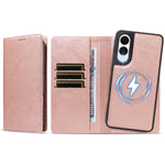 For Samsung Galaxy S25 Edge Magnetic Case Detachable 2 in 1 Leather Wallet Phone Cover