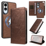 For Samsung Galaxy S25 Edge Magnetic Case Detachable 2 in 1 Leather Wallet Phone Cover