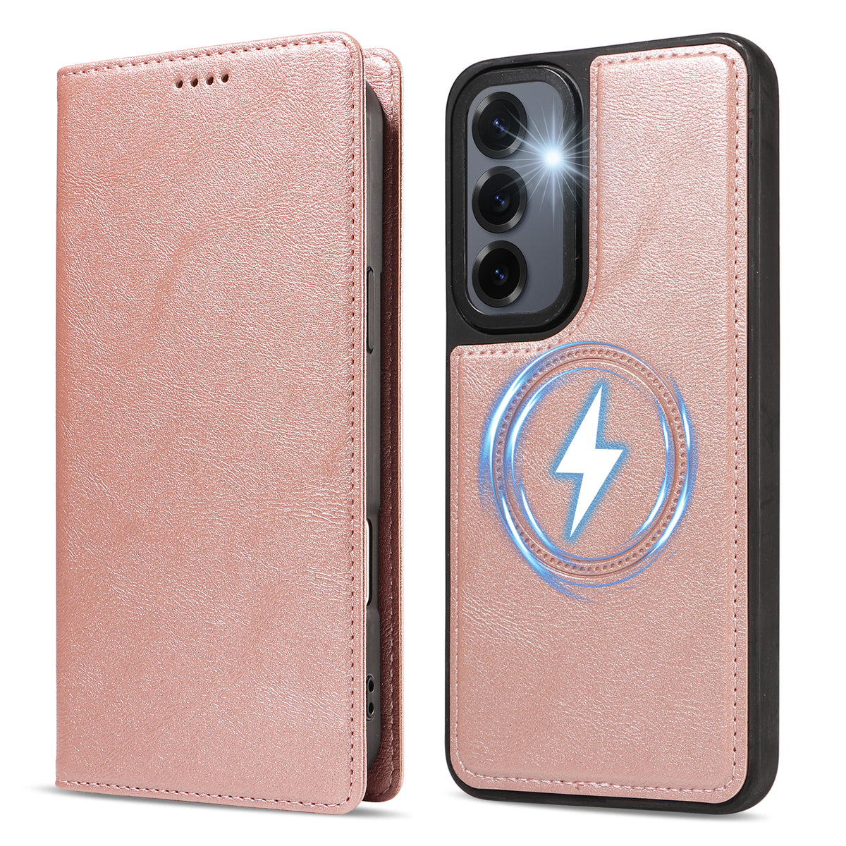 For Samsung Galaxy S24+ / Galaxy S25+ Magnetic Case Detachable 2 in 1 Leather Wallet Phone Cover