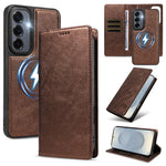 For Samsung Galaxy S24+ / Galaxy S25+ Magnetic Case Detachable 2 in 1 Leather Wallet Phone Cover