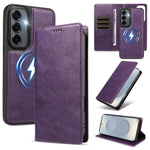 For Samsung Galaxy S24+ / Galaxy S25+ Magnetic Case Detachable 2 in 1 Leather Wallet Phone Cover
