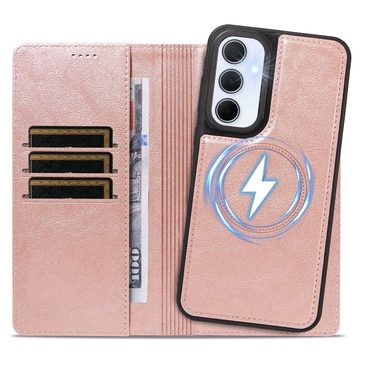 For Samsung Galaxy A35 5G Magnetic Case Detachable 2 in 1 Leather Wallet Phone Cover