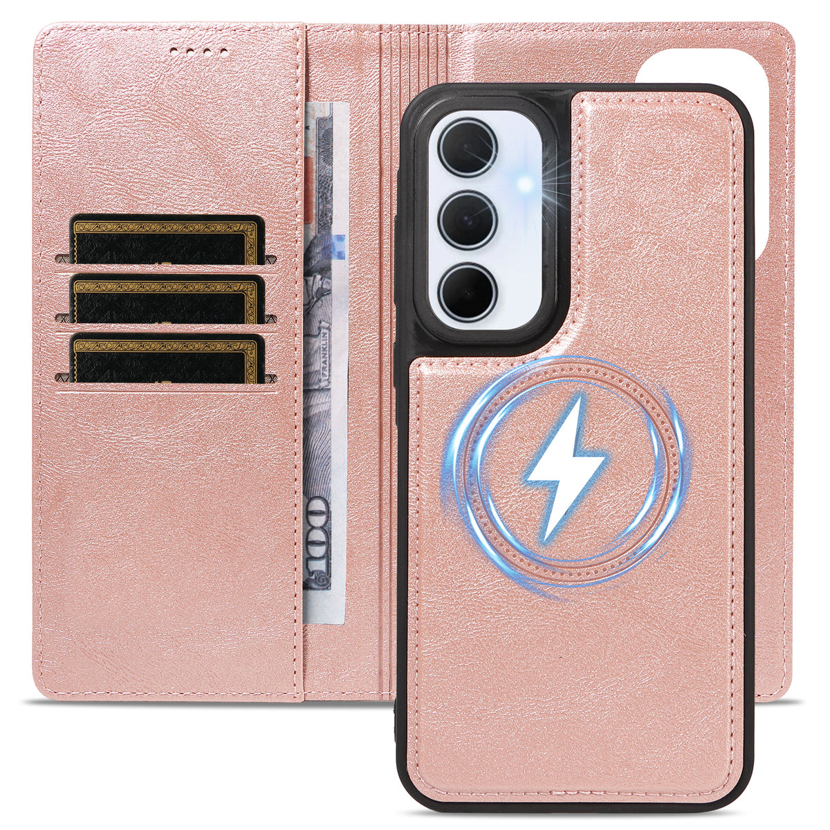For Samsung Galaxy A35 5G Magnetic Case Detachable 2 in 1 Leather Wallet Phone Cover