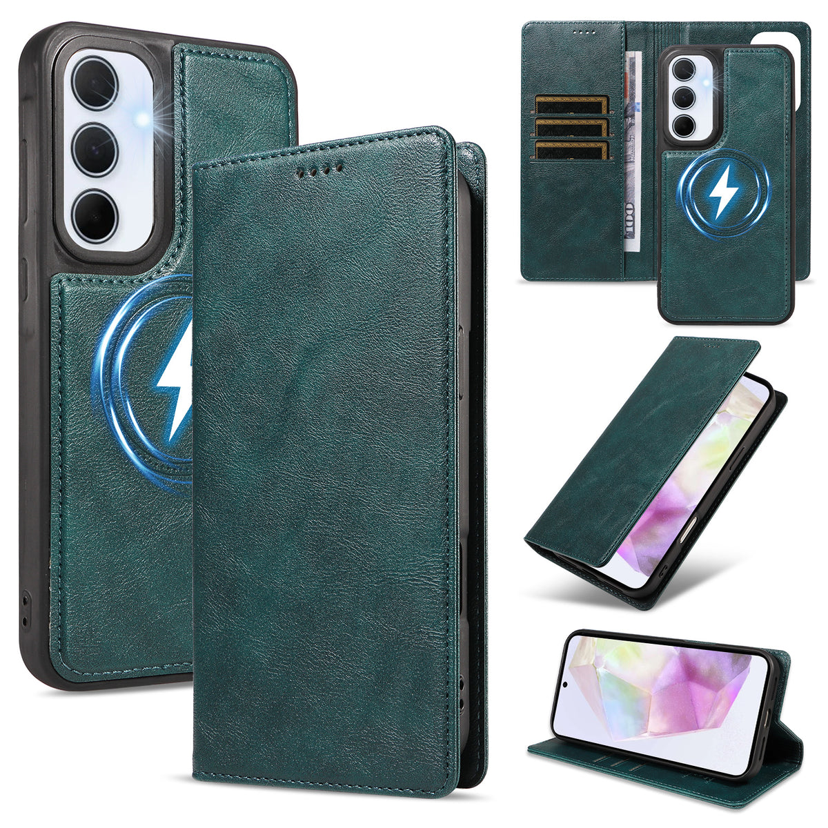 For Samsung Galaxy A35 5G Magnetic Case Detachable 2 in 1 Leather Wallet Phone Cover