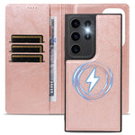 For Samsung Galaxy S23 Ultra Magnetic Case Detachable 2 in 1 Leather Wallet Phone Cover