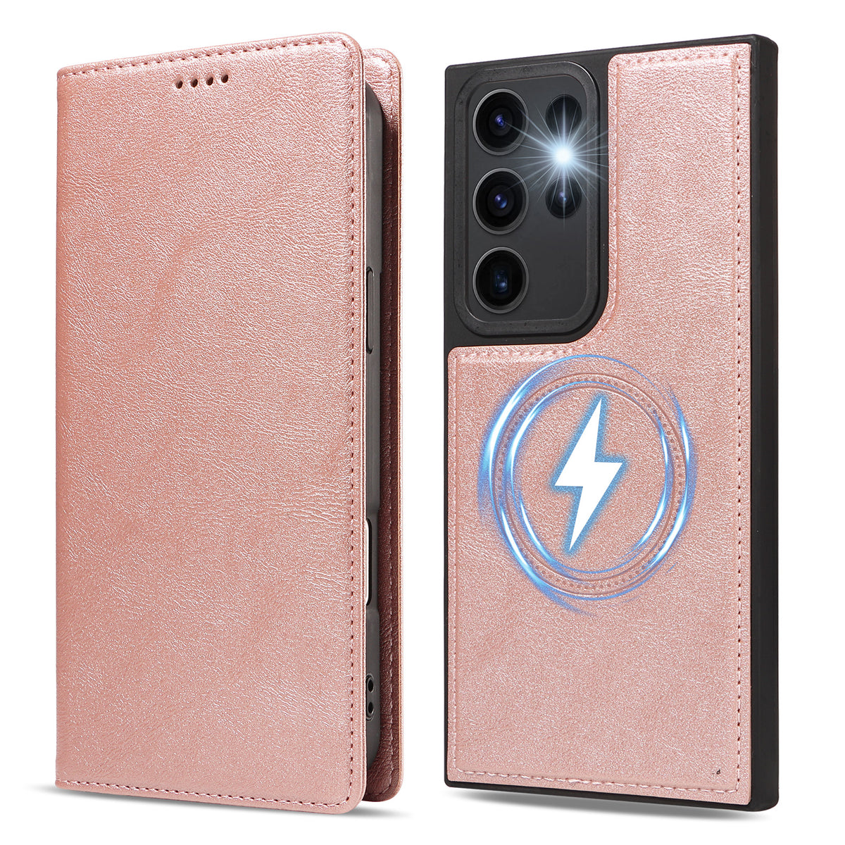 For Samsung Galaxy S23 Ultra Magnetic Case Detachable 2 in 1 Leather Wallet Phone Cover