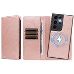 For Samsung Galaxy S23 Ultra Magnetic Case Detachable 2 in 1 Leather Wallet Phone Cover