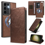 For Samsung Galaxy S23 Ultra Magnetic Case Detachable 2 in 1 Leather Wallet Phone Cover