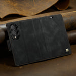AUTSPACE til Samsung Galaxy Z Fold8 Pung Etui A01 Læder Stativ Cover med RFID-blokerende kortholder