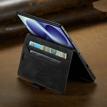 AUTSPACE for Samsung Galaxy Z Fold8 Wallet Case  A01 Leather Stand Cover with RFID Blocking Card Holder