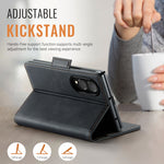 AUTSPACE for Samsung Galaxy Z Fold8 A11 Case RFID Blocking Retro Leather Cell Phone Wallet Cover