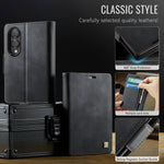 AUTSPACE for Samsung Galaxy Z Fold8 A11 Case RFID Blocking Retro Leather Cell Phone Wallet Cover