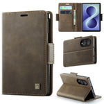 AUTSPACE for Samsung Galaxy Z Fold8 A11 Case RFID Blocking Retro Leather Cell Phone Wallet Cover