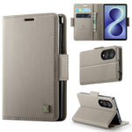AUTSPACE for Samsung Galaxy Z Fold8 A11 Case RFID Blocking Retro Leather Cell Phone Wallet Cover