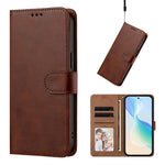 For iPhone 16 Case Wallet Flip Stand PU Leather Phone Cover with Wrist Strap