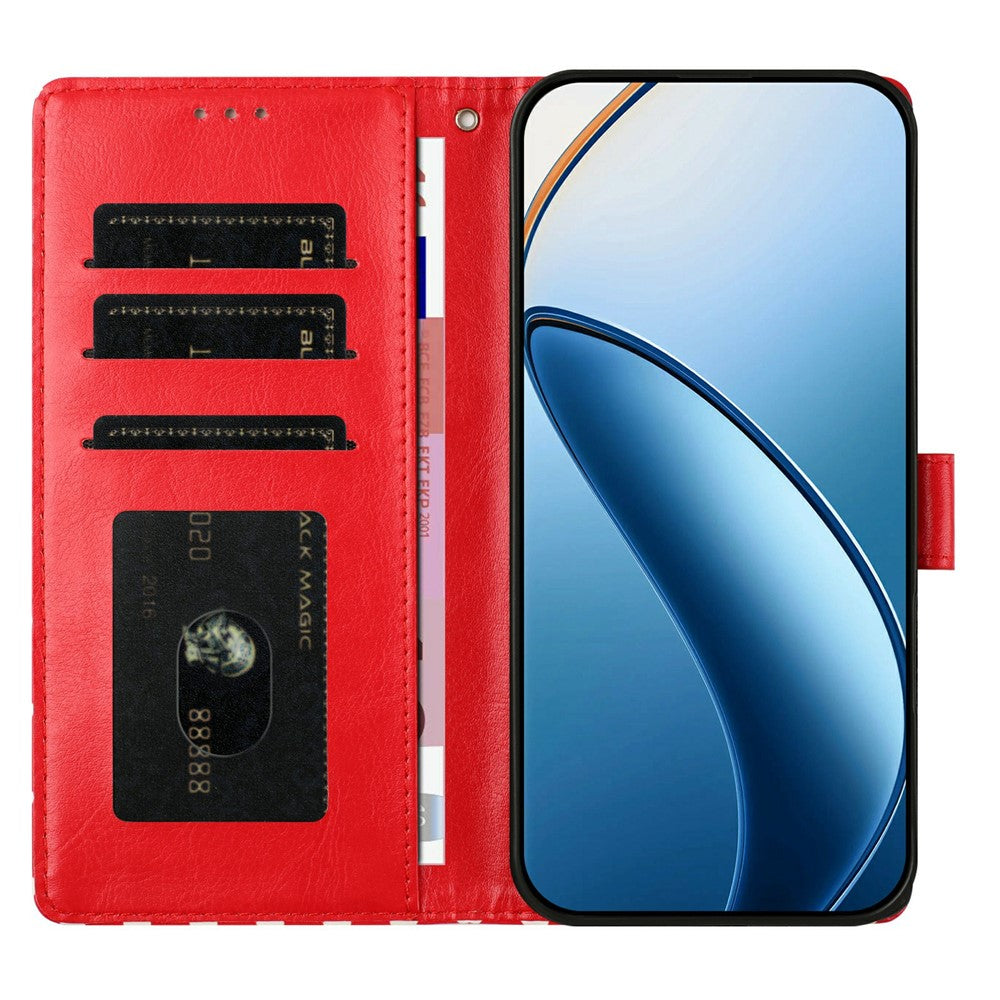 For Samsung Galaxy A56 5G Case Heart Pattern PU Leather Flip Wallet Stand Phone Cover with Wrist Strap
