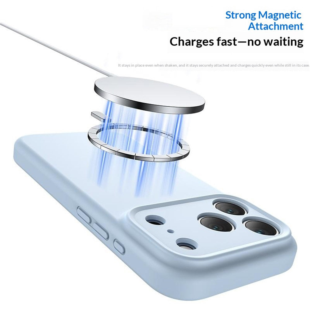 For iPhone 18 Pro Max / 17 Pro Max Case Compatible with MagSafe Precise Cutouts PC + Liquid Silicone Phone Cover